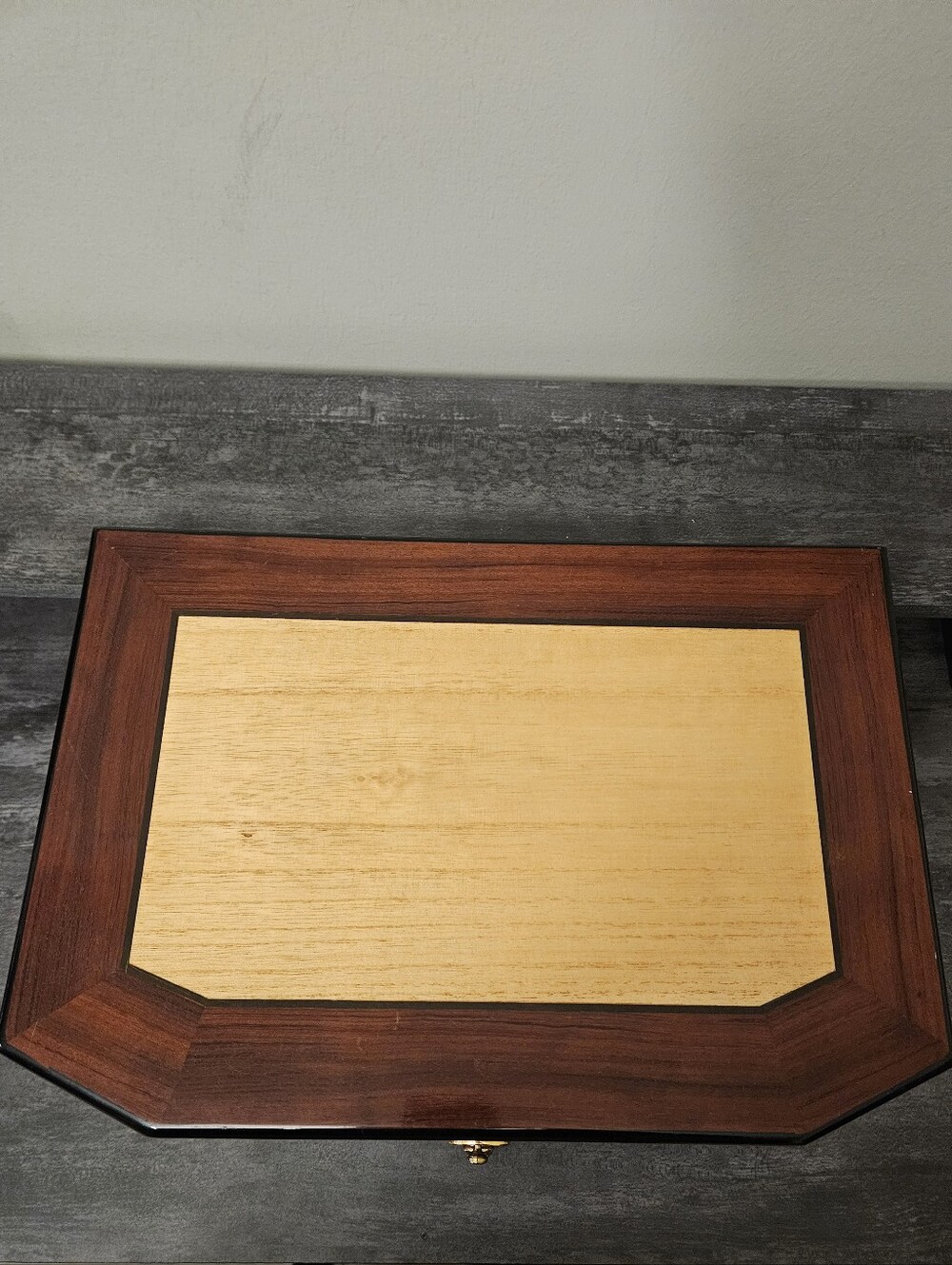 Luxury Two-Tone Wooden Jewelry Chest - Picture 7 of 13